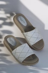 Papuci piele naturala Marbella Alba