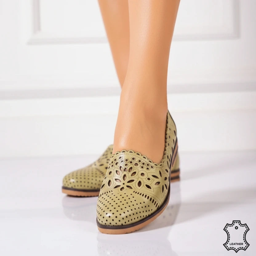 Încălțăminte casual verde nuanță avocado