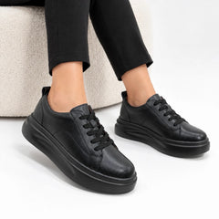 Pantofi piele naturala Italia Black