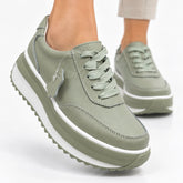 Pantofi piele naturala Milano Mint Green