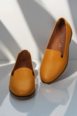 Balerini piele naturala Svetlana Orange image 3
