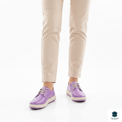 Pantofi piele naturala Colin Purple