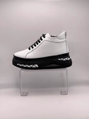 Ghete piele naturala Dare White