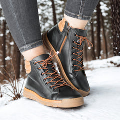 Ghete piele naturala Molivo Black