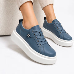 Pantofi piele naturala Namur JeansBlue