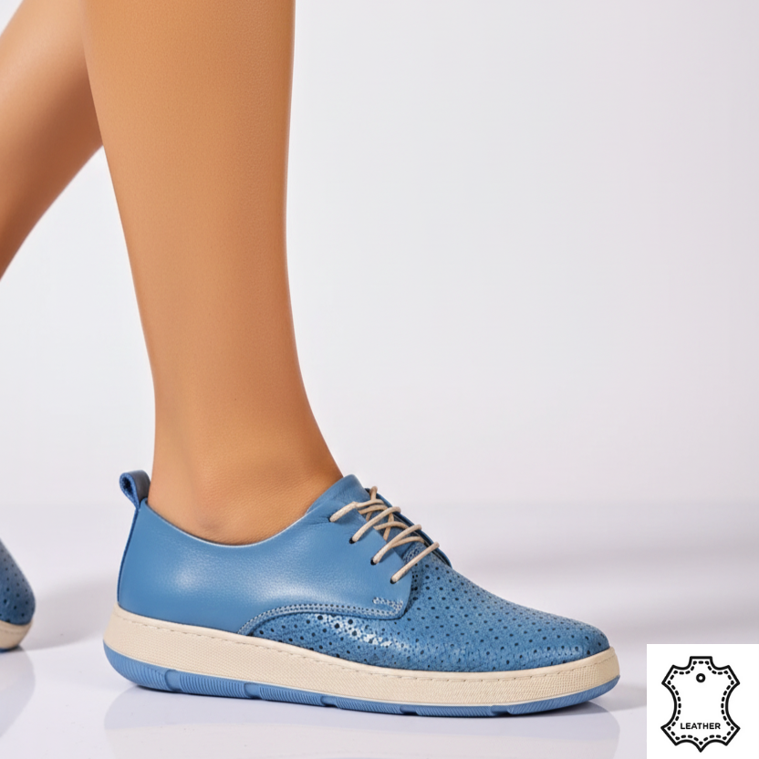 Pantofi piele naturala Calida JeansBlue