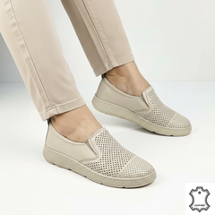 Pantofi piele naturala Heliora 2 Bej