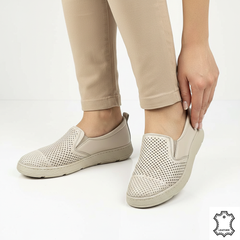 Pantofi piele naturala Heliora 2 Bej