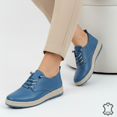 Pantofi piele naturala Solaris JeansBlue