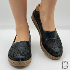 Balerini Piele Naturala Arad Black