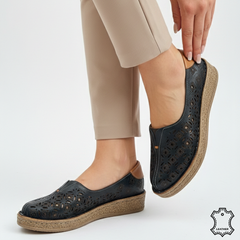 Balerini Piele Naturala Arad Black