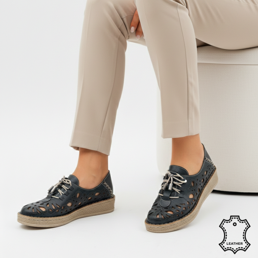 Pantofi Piele Naturala Timis Black