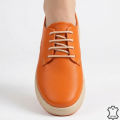 Pantofi piele naturala Colin Orange