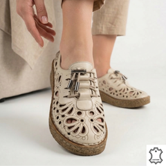 Pantofi Piele Naturala Timis Beige