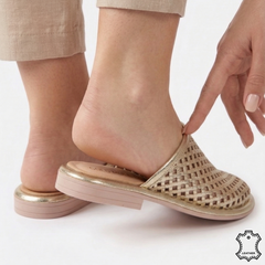 Papuci piele naturala Bucuresti Gold