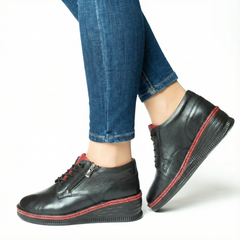 Pantofi piele naturala Manchester Black