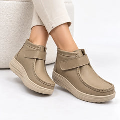 Ghete piele naturala Almere Khaki