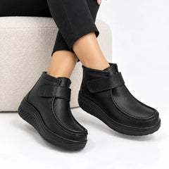 Ghete piele naturala Almere Black
