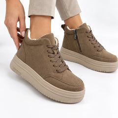 Ghete piele naturala intoarsa Haarlem Khaki