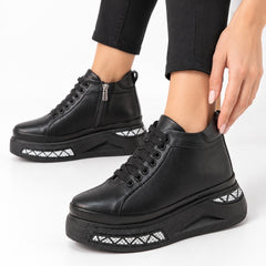 Ghete piele naturala Dare Black