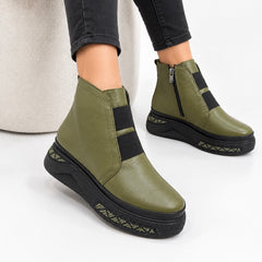 Ghete piele naturala Stockholm Green