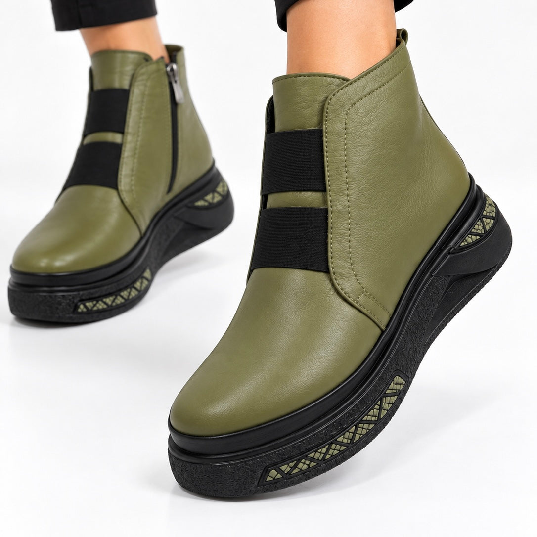 Ghete piele naturala Stockholm Green