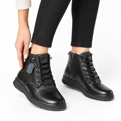 Ghete piele naturala Helsinki Black
