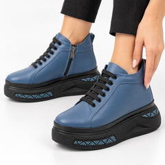 Ghete piele naturala Dare JeansBlue