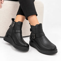 Ghete piele naturala Tilburg Black
