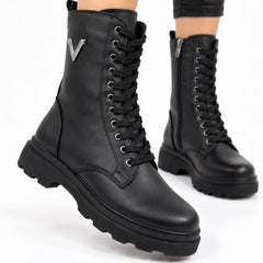 Ghete piele naturala Rennes Black