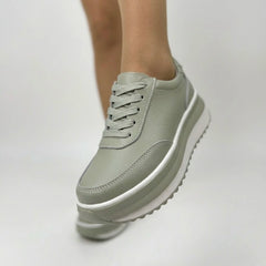 Pantofi piele naturala Milano Mint Green