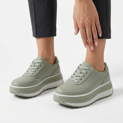 Pantofi piele naturala Milano Mint Green