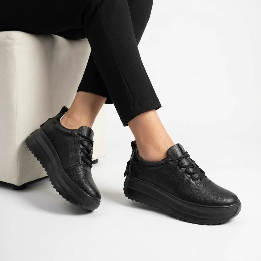 Pantofi piele naturala Paris Black