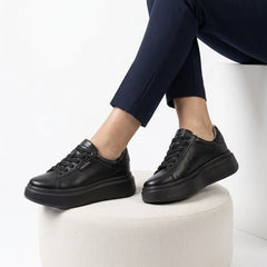 Pantofi piele naturala Lyon Black