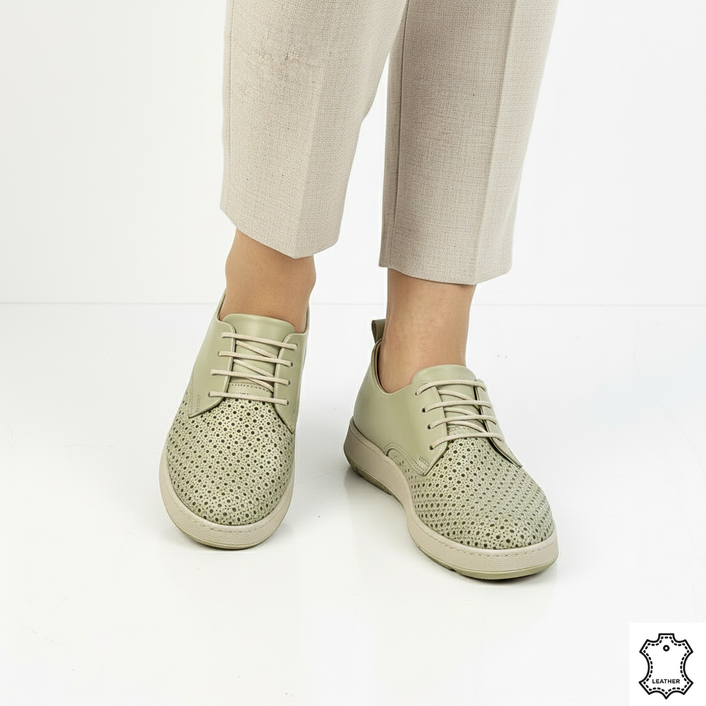 Pantofi de zi comozi pentru femei Calida verde