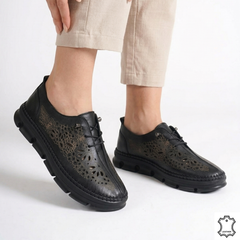 Pantofi office negri din piele moale premium