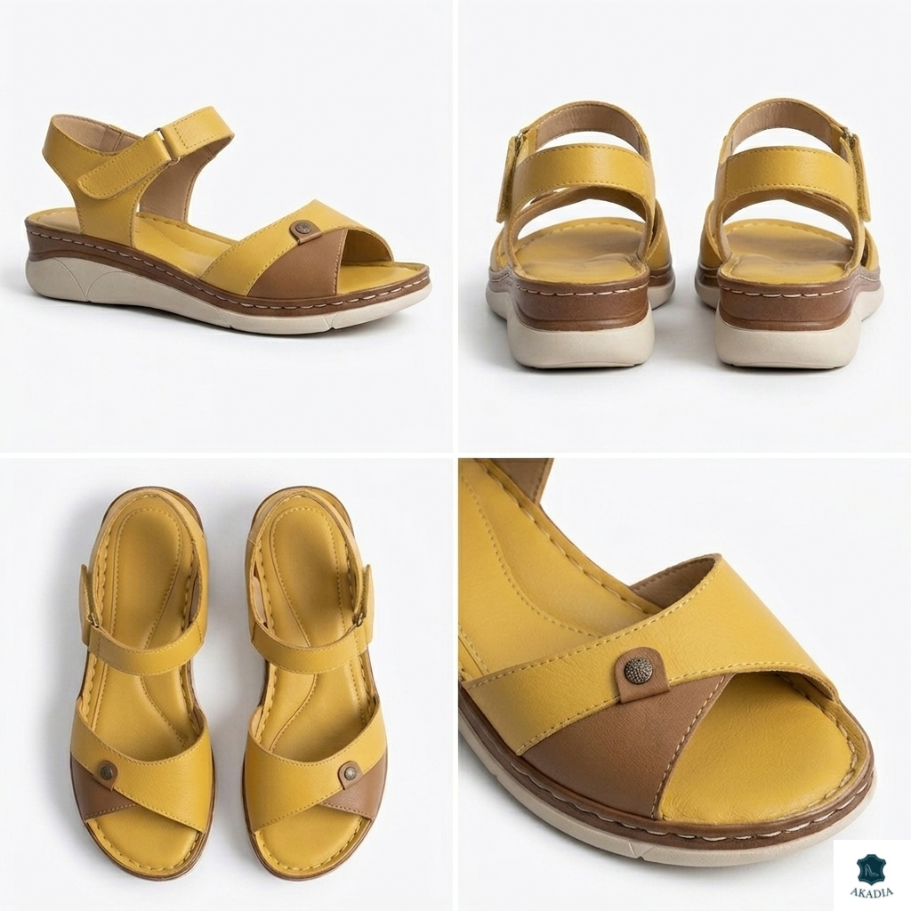 Sandale casual comode din piele premium