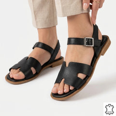 Sandale damă negre piele naturală Botoșani