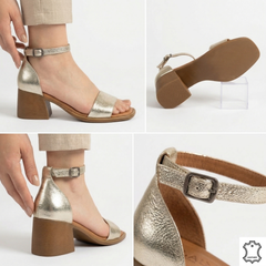 Sandale elegante gold Brisa pentru evenimente