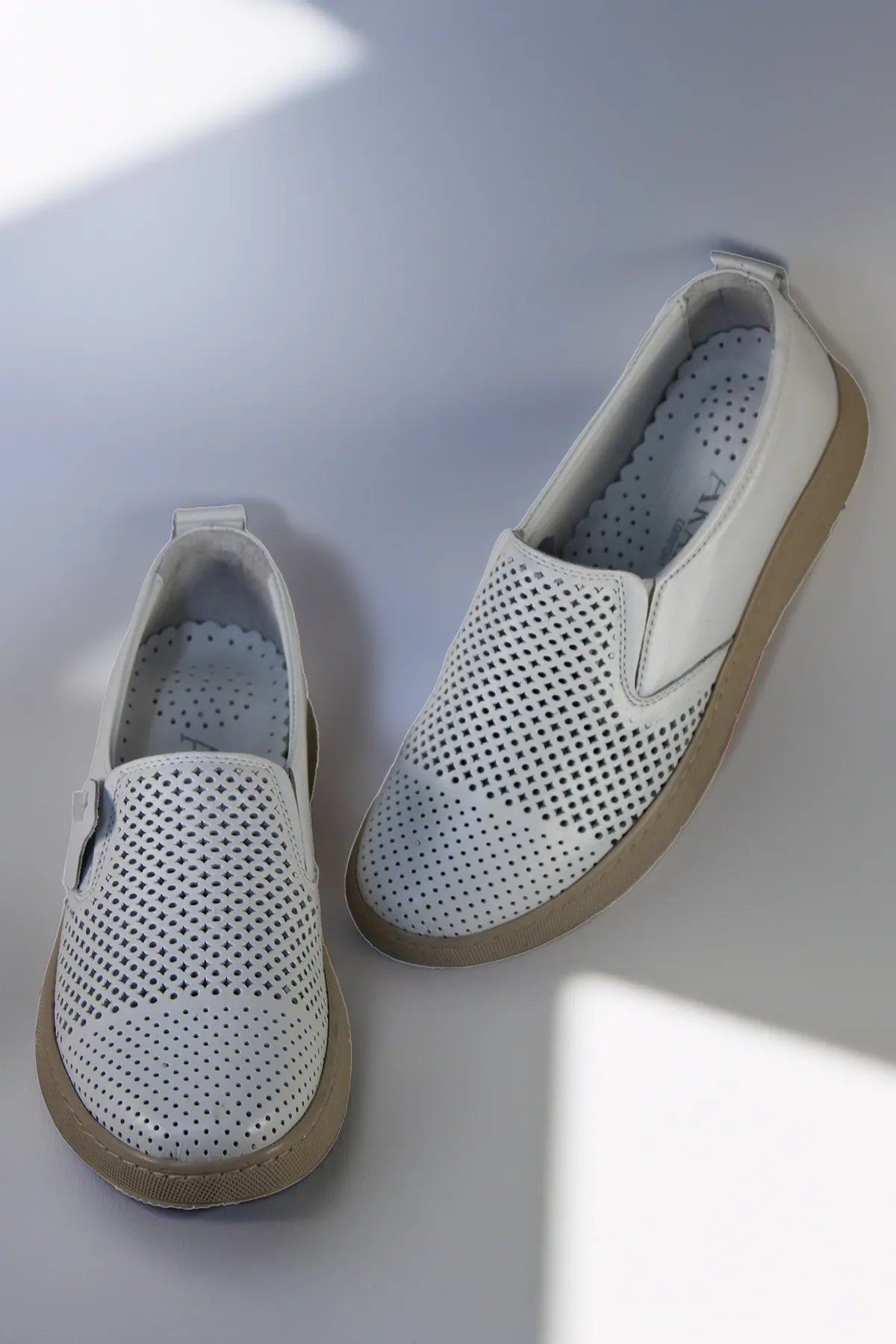 Pantofi casual dama eleganta piele naturala Heliora 2 Alba