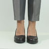 Pantofi cu toc clasic piele eleganta naturala Istanbul Negru
