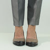 Pantofi dama cu toc clasic piele naturala Clarion Kaki