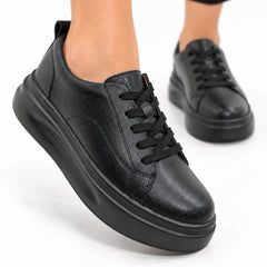 Pantofi piele naturala Italia Black